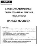 TRYOUT BAHASA INDONESIA